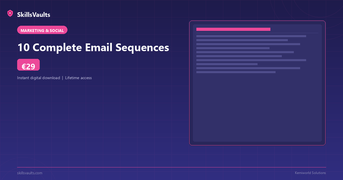 10 Complete Email Sequences