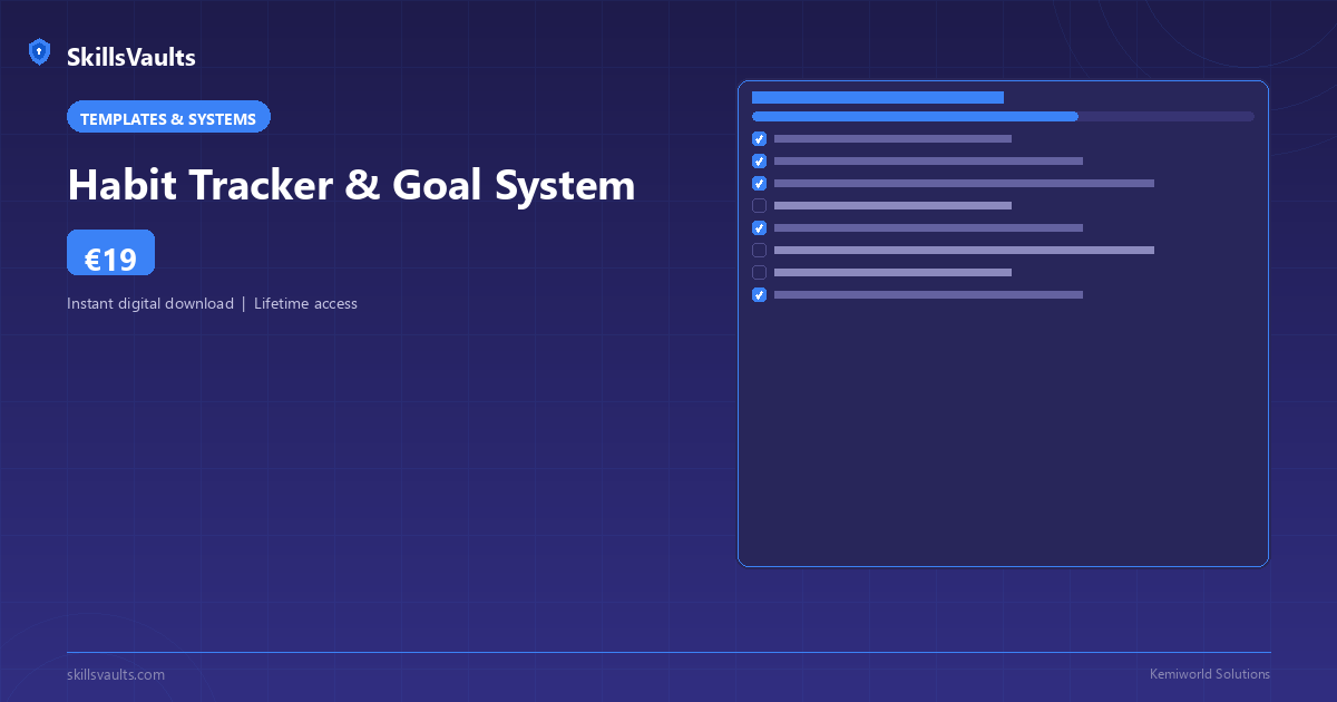 Habit Tracker & Goal System